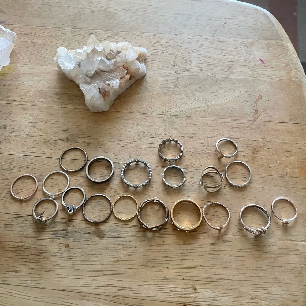Bundle Of Rings Ranging In Sizes - image 1